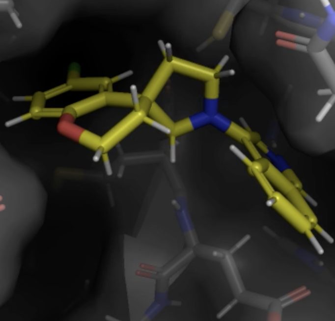 Spirocyclic compound scaffold used as the basis for COVID Moonshot Sprint 11