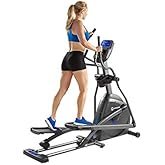 Horizon Fitness EX-59 Elliptical Trainer Exercise Machine for Home Workout, Fitness & Cardio, Compact Cross-Trainer with Blue