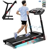 CIIHI Treadmill with Auto Incline - 15% Auto Incline Treadmill with 400 lbs Capacity - Foldable Treadmill for Home Adjustable