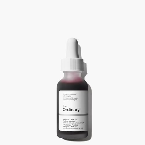 The Ordinary AHA 30% + BHA 2% Peeling Solution, Advanced Exfoliating Peel for Brighter Skin, 1 Fl Oz