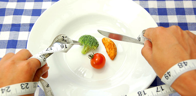 A single plate contains three small vegetables